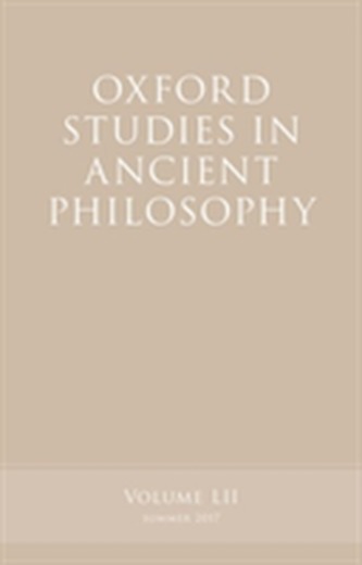 Oxford Studies in Ancient Philosophy, Volume 52