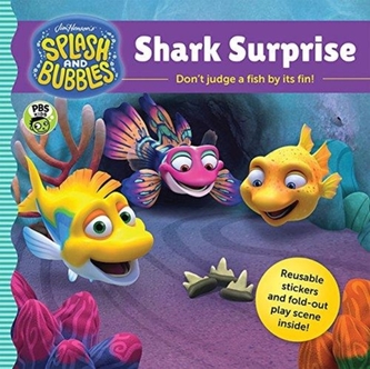 Splash and Bubbles: Shark Surprise with sticker play scene Splash and Bubbles: Shark Surprise with sticker play scene