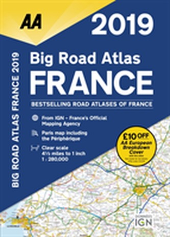 AA Big Easy Read Atlas France 2019