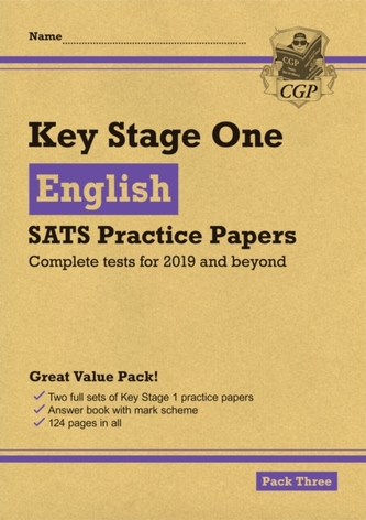 New KS1 English SATS Practice Papers: Pack 3 (for the tests in 2019)