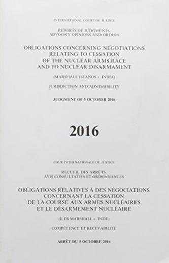 Obligations concerning negotiations relating to cessation of the nuclear arms race and to nuclear disarmament Obligations concerning negotiations relating to cessation of the nuclear arms race and to nuclear disarmament