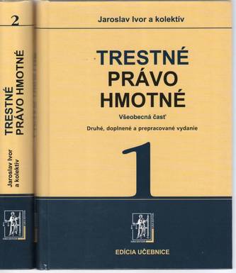 Trestné právo hmotné 1. a 2. zväzok