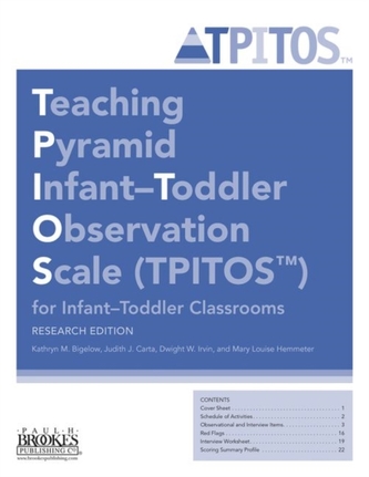 Teaching Pyramid Infant-Toddler Observation Scale (TPITOS (TM)) for Infant-Toddler Classrooms