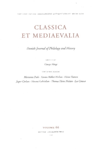 Classica et Mediaevalia vol. 66