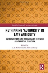 Rethinking `Authority' in Late Antiquity