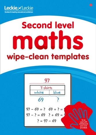Second level wipe-clean maths templates