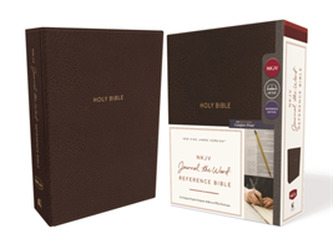 NKJV, Journal the Word Reference Bible, Leathersoft, Brown, Red Letter Edition, Comfort Print NKJV, Journal the Word Reference Bible, Leathersoft, Brown, Red Letter Edition, Comfort Print