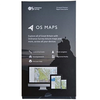 OS Maps 12-Month Premium Digital Subscription Box