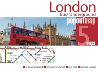 London Bus and Underground PopOut Map