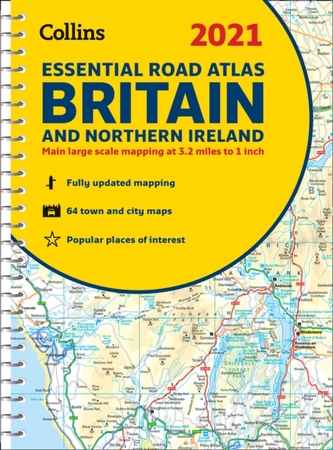 GB Road Atlas Britain 2021 Essential
