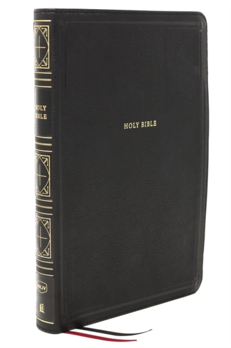 NKJV, Thinline Bible, Giant Print, Leathersoft, Black, Red Letter, Comfort Print
