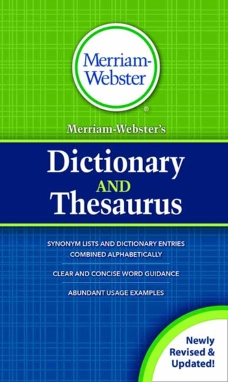 MerriamWebster's Dictionary and Thesaurus MerriamWebster's Dictionary and Thesaurus