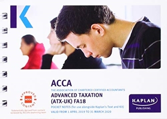 ADVANCED TAXATION (ATX) (FA18) - POCKET NOTES