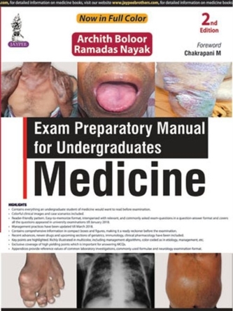 Exam Preparatory Manual for Undergraduates: Medicine Exam Preparatory Manual for Undergraduates: Medicine