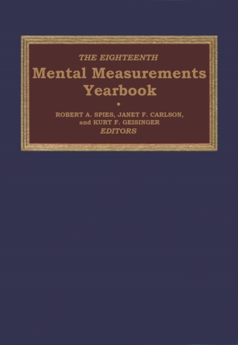 The Eighteenth Mental Measurements Yearbook