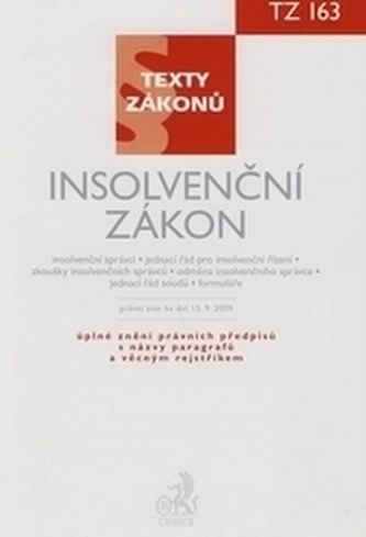Insolvenční zákon, právní stav ke dni 15. 9. 2009