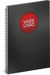Notes Twin černá/červená, 21 x 29,7 cm