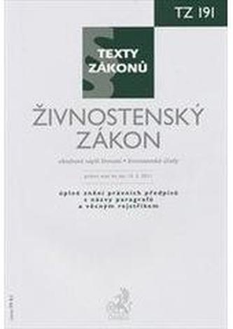 Živnostenský zákon, právní stav ke dni 15. 2. 2011