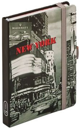 Notes s gumičkou New York