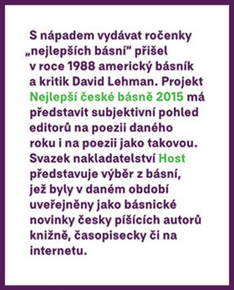 Nejlepší české básně 2015 : posedmé (, 2015)