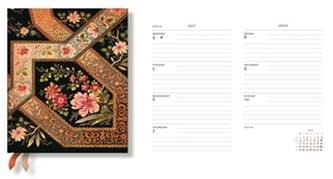 Diář Filigree Floral Ebony 2016 18měsíční HOR