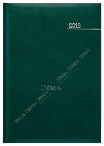 Diář 2016 - Kronos zelený denní A5