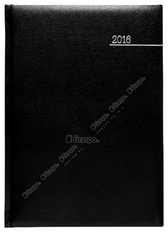 Diář 2016 - Kronos černý týdenní A5