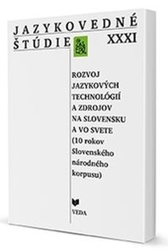Jazykovedné štúdie XXXI.