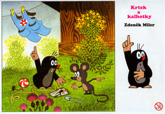 Krtek a kalhotky - omalovánka