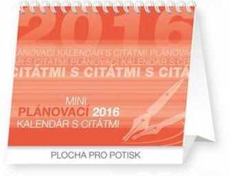 Plánovací kalendár s citátmi - stolní kalendář 2016