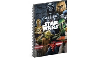 Blok - Star Wars/Mix, A4 linkovaný,spirálový