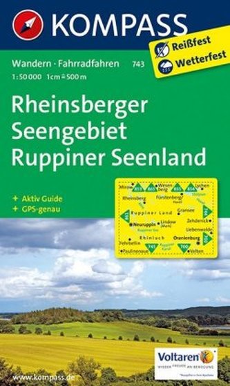 Rheinsberger Seengebiet  743    NKOM 1:50T