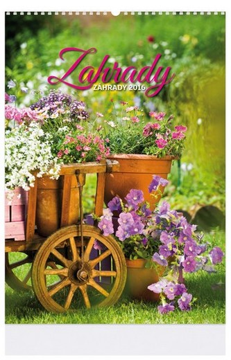 Zahrady - nástenný kalendář 2016