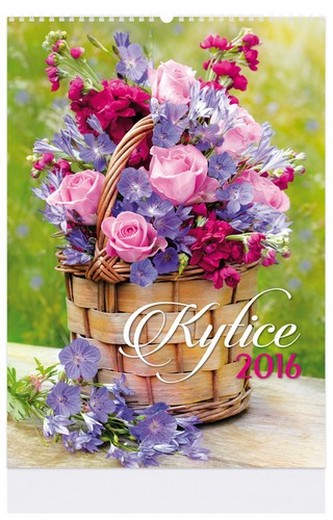 Kytice - nástenný kalendář 2016