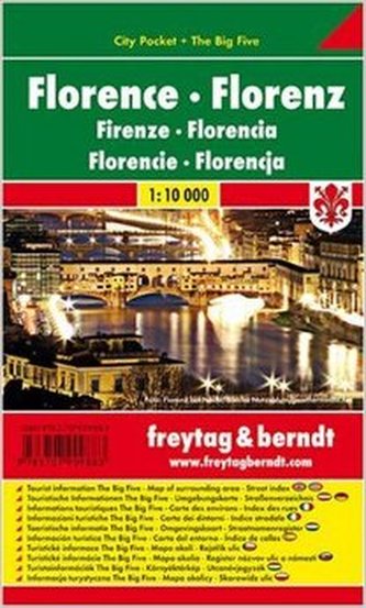 Florence, Florenz/Florencie 1:10T/kapesní plán města
