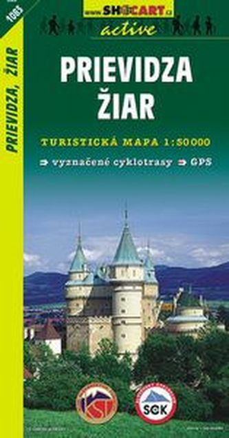 Prievidza, Žiar 1:50 000 - Turistická mapa