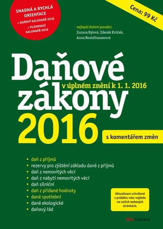 Daňové zákony 2016