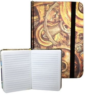 Zápisník s gumičkou 95x140 mm hodinový strojek A