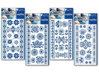 Samolepky velikonoční na vajíčka gelové cibulový vzor 8,5x18,5cm