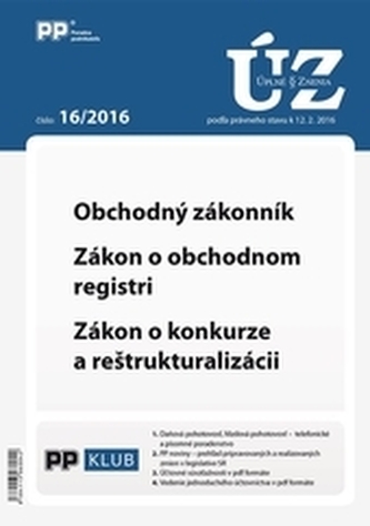 Úplne znenia zákonov 16-2016