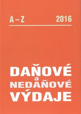 Daňové a nedaňové výdaje 2016 A-Z