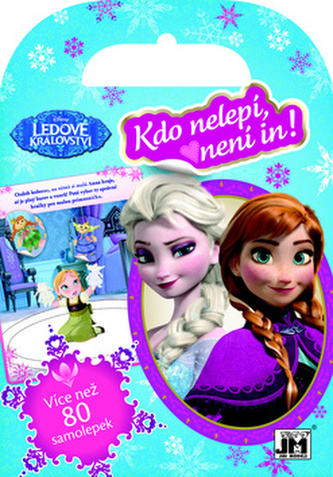 Samolepková knížka + omalovánky Ledové království/Frozen - Kdo nelepí, není in! 16,5x24cm