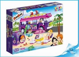 BanBao stavebnice Trendy Beach surfařský autobus zpětný chod