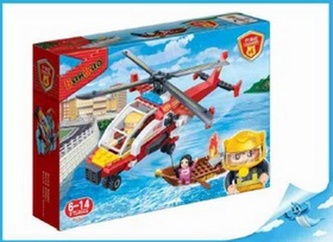 BanBao stavebnice Fire hasičský vrtulník