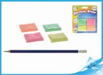 Tvořící hmota/guma 4 ks na kartě