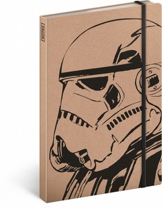 Notes - Star Wars Kraft/Clone, linkovaný, 13 x 21 cm