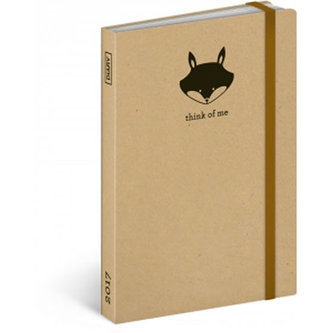 Think of Me Liška diář 2017