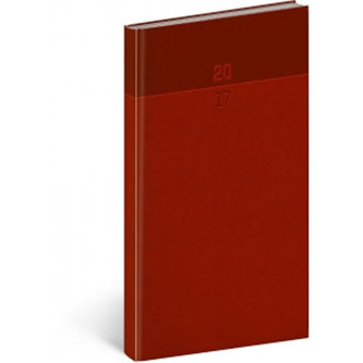 Diář 2017 - Aprint - kapesní/červený