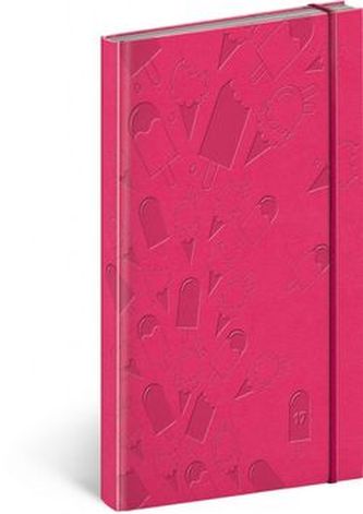 Diář 2017 - Vivella speciál - kapesní/magenta