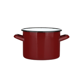 HRNEC ROVNÝ 1.5L PRŮM.14CM VÝŠKA 11CM ČERVENÝ